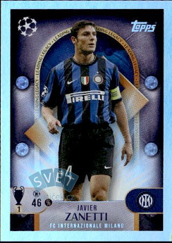 Javier Zanetti Internazionale Milano samolepka Topps UEFA Champions League 2025/26 Leading Legacy #278