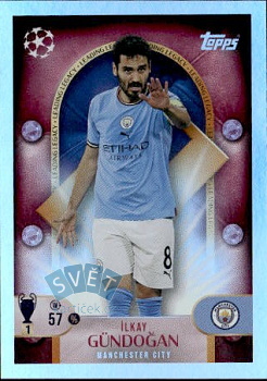 Ilkay Gundogan Manchester City samolepka Topps UEFA Champions League 2025/26 Leading Legacy #282