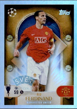 Rio Ferdinand Manchester United samolepka Topps UEFA Champions League 2025/26 Leading Legacy #283
