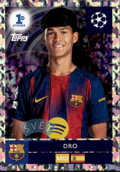 Dro FC Barcelona samolepka Topps UEFA Champions League 2025/26 1st Sticker #290
