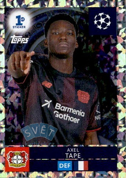 Axel Tape Bayer 04 Leverkusen samolepka Topps UEFA Champions League 2025/26 1st Sticker #293