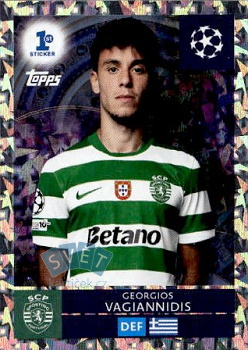 Georgios Vagiannidis Sporting CP samolepka Topps UEFA Champions League 2025/26 1st Sticker #294