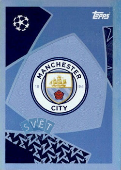 Logo Manchester City samolepka Topps UEFA Champions League 2025/26  #298