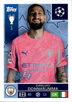 Gianluigi Donnarumma Manchester City samolepka Topps UEFA Champions League 2025/26  #300