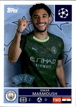 Omar Marmoush Manchester City samolepka Topps UEFA Champions League 2025/26  #311