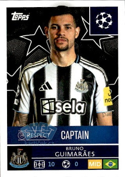 Bruno Guimaraes Newcastle United samolepka Topps UEFA Champions League 2025/26  #313