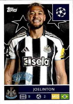 Joelinton Newcastle United samolepka Topps UEFA Champions League 2025/26  #317