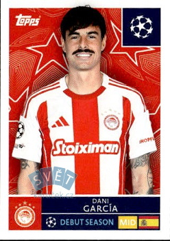 Dani Garcia Olympiacos FC samolepka Topps UEFA Champions League 2025/26  #335