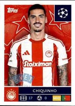 Chiquinho Olympiacos FC samolepka Topps UEFA Champions League 2025/26  #336