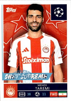 Mehdi Taremi Olympiacos FC samolepka Topps UEFA Champions League 2025/26  #338