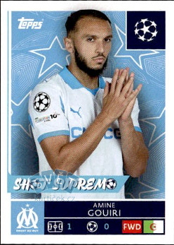 Amine Gouiri Olympique Marseille samolepka Topps UEFA Champions League 2025/26  #352