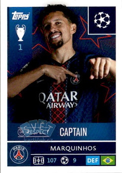 Marquinhos Paris Saint-Germain samolepka Topps UEFA Champions League 2025/26  #355
