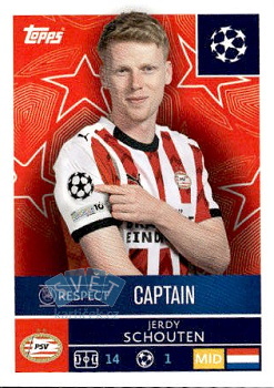 Jerdy Schouten PSV Eindhoven samolepka Topps UEFA Champions League 2025/26  #369