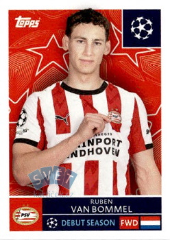 Ruben van Bommel PSV Eindhoven samolepka Topps UEFA Champions League 2025/26  #380