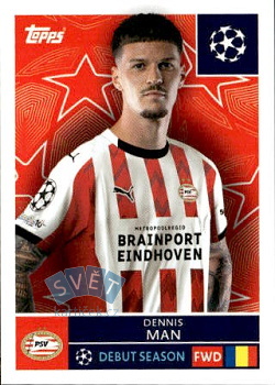 Dennis Man PSV Eindhoven samolepka Topps UEFA Champions League 2025/26  #381