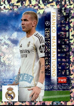 Frnco Mastantuono Real Madrid samolepka Topps UEFA Champions League 2025/26  #389