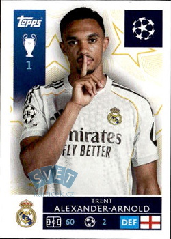 Trent Alexander-Arnold Real Madrid samolepka Topps UEFA Champions League 2025/26  #390