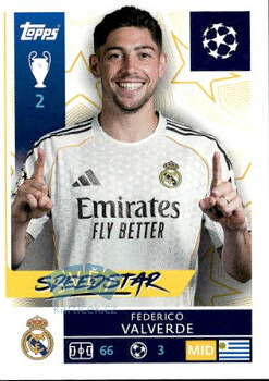 Federico Valverde Real Madrid samolepka Topps UEFA Champions League 2025/26  #391