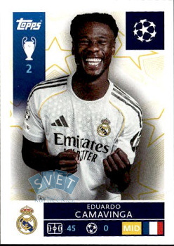 Eduardo Camavinga Real Madrid samolepka Topps UEFA Champions League 2025/26  #392