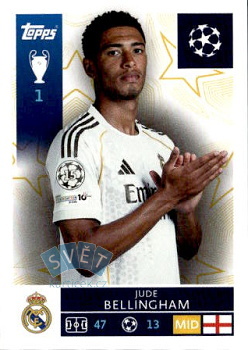 Jude Bellingham Real Madrid samolepka Topps UEFA Champions League 2025/26  #393