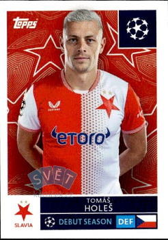 Tomas Holes Slavia Praha samolepka Topps UEFA Champions League 2025/26  #400
