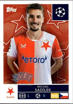 Michal Sadilek Slavia Praha samolepka Topps UEFA Champions League 2025/26  #405