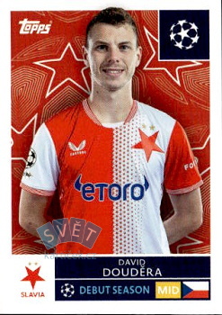 David Doudera Slavia Praha samolepka Topps UEFA Champions League 2025/26  #407