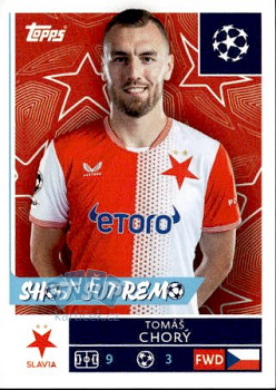 Tomas Chory Slavia Praha samolepka Topps UEFA Champions League 2025/26  #408