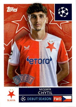 Mojmir Chytil Slavia Praha samolepka Topps UEFA Champions League 2025/26  #409