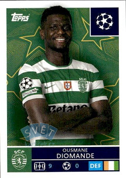 Ousmane Diomande Sporting CP samolepka Topps UEFA Champions League 2025/26  #413