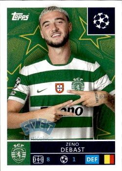 Zeno Debast Sporting CP samolepka Topps UEFA Champions League 2025/26  #415