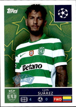 Luis Suarez Sporting CP samolepka Topps UEFA Champions League 2025/26  #422