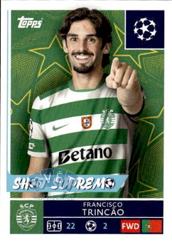 Francisco Trincao Sporting CP samolepka Topps UEFA Champions League 2025/26  #423