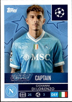 Giovanni di Lorenzo SSC Napoli samolepka Topps UEFA Champions League 2025/26  #425