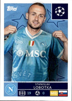 Stanislav Lobotka SSC Napoli samolepka Topps UEFA Champions League 2025/26  #432