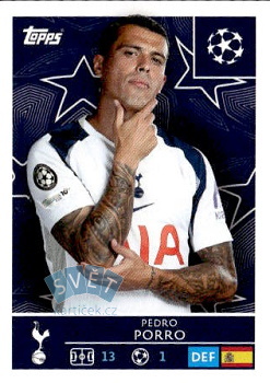 Pedro Porro Tottenham Hotspur samolepka Topps UEFA Champions League 2025/26  #441