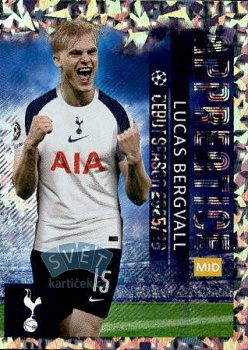 Lucas Bergvall Tottenham Hotspur samolepka Topps UEFA Champions League 2025/26  #445