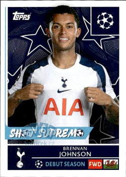 Brennan Johnson Tottenham Hotspur samolepka Topps UEFA Champions League 2025/26  #450