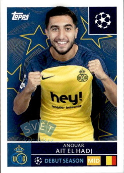 Anouar Ait El Hadj Royale Union Saint-Gilloise samolepka Topps UEFA Champions League 2025/26  #460