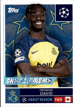 Promise David Royale Union Saint-Gilloise samolepka Topps UEFA Champions League 2025/26  #462