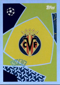 Logo Villarreal samolepka Topps UEFA Champions League 2025/26  #466