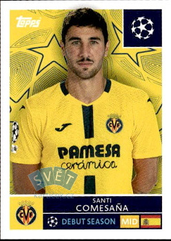 Santi Comesana Villarreal samolepka Topps UEFA Champions League 2025/26  #474