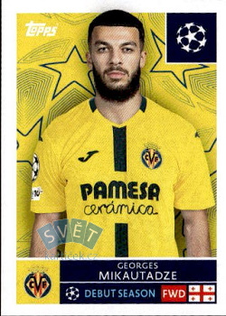 Georges Mikautadze Villarreal samolepka Topps UEFA Champions League 2025/26  #475