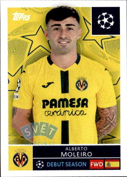 Alberto Moleiro Villarreal samolepka Topps UEFA Champions League 2025/26  #476