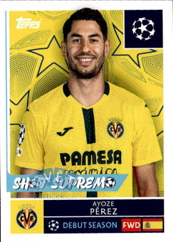 Ayoze Perez Villarreal samolepka Topps UEFA Champions League 2025/26  #478