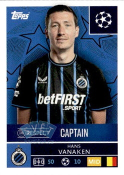 Hans Vanaken Club Brugge samolepka Topps UEFA Champions League 2025/26  #481