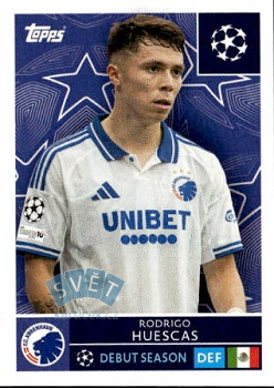Rodrigo Huescas FC Kobenhavn samolepka Topps UEFA Champions League 2025/26  #495
