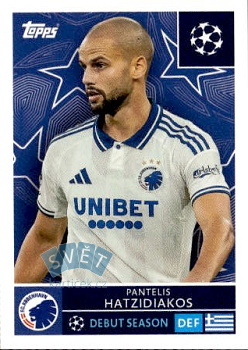Pantelis Hatzidiakos FC Kobenhavn samolepka Topps UEFA Champions League 2025/26  #497