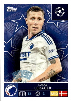 Lukas Lerager FC Kobenhavn samolepka Topps UEFA Champions League 2025/26  #499