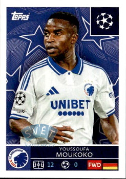 Youssoufa Moukoko FC Kobenhavn samolepka Topps UEFA Champions League 2025/26  #503